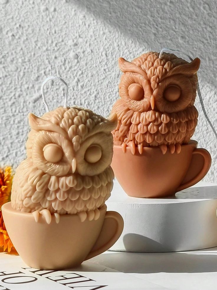 Owl Candle