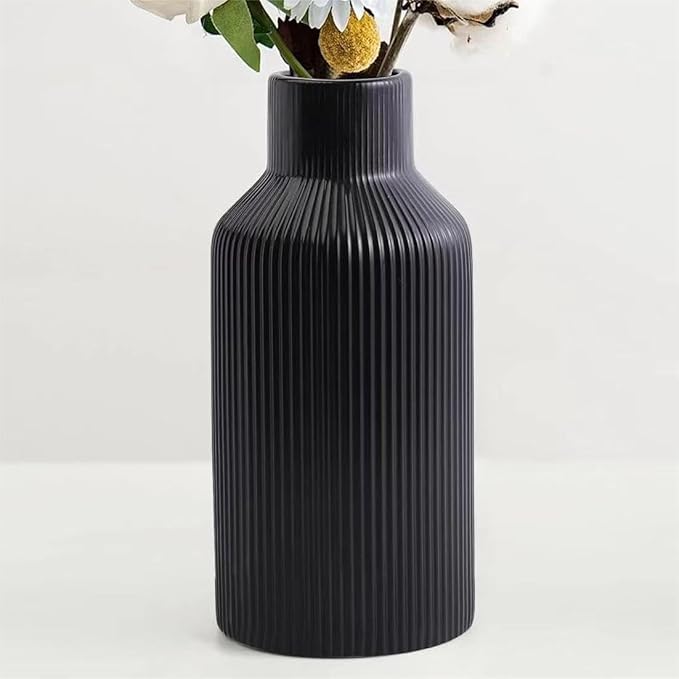 Ceramic Flower Pampas Grass Vase for Decorating,Entry Decor and Centerpieces, Minimalist Modern