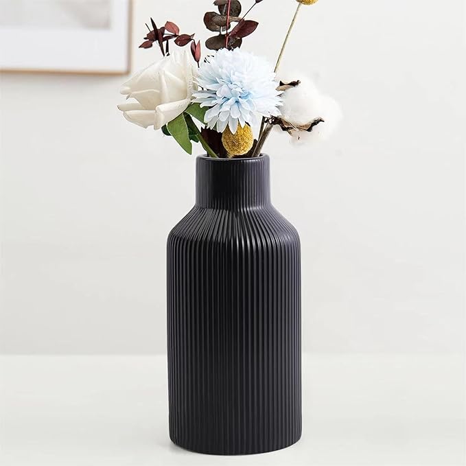 Ceramic Flower Pampas Grass Vase for Decorating,Entry Decor and Centerpieces, Minimalist Modern