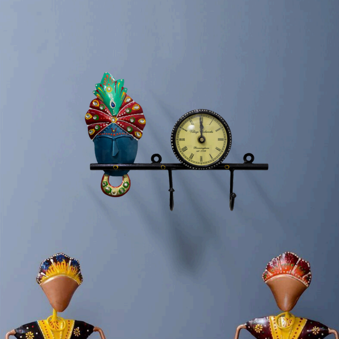 Krishna Clock Key Holder