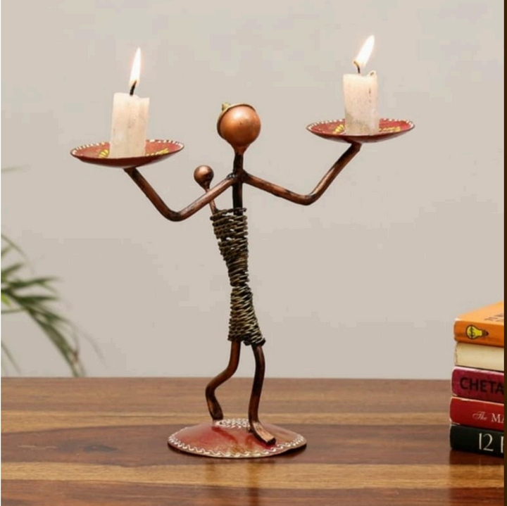 Lady Baby Double Candle Stand