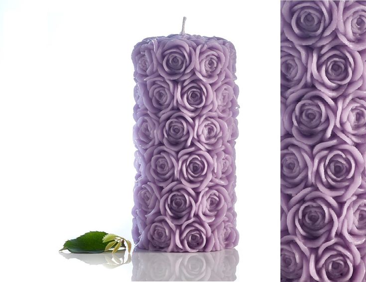 Rose Pillar Candle
